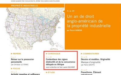 Propriété intellectuelle – Actualité Signes distinctifs et concurrence déloyale